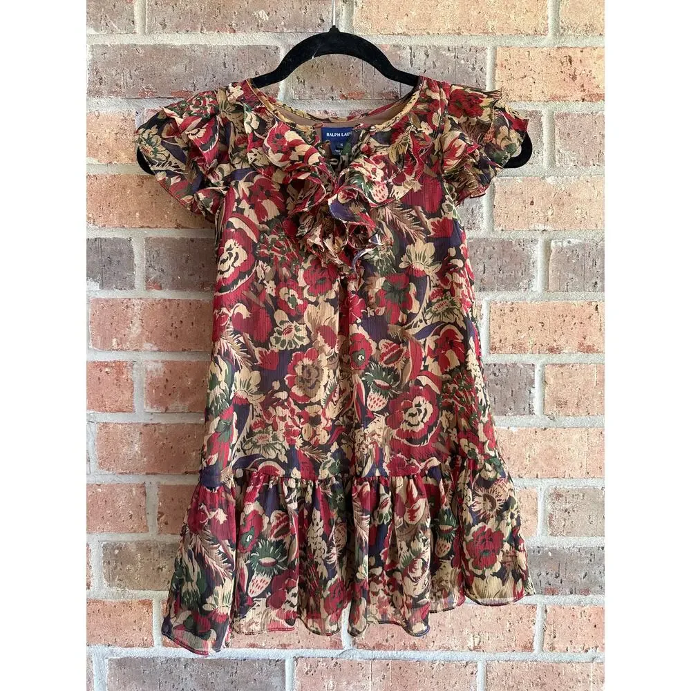 Ralph Lauren Vintage Little Girls Dress Small